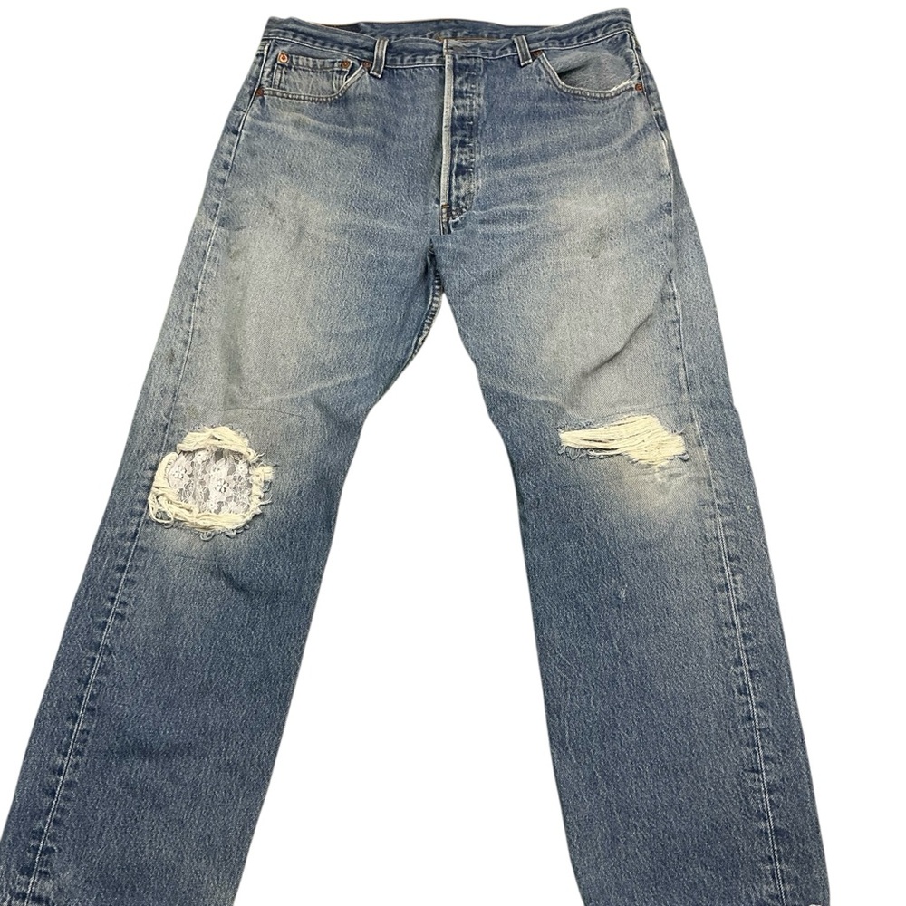 Vintage Levi’s 501XX 90s button fly straight leg jeans 34x29 made in the USA - Picture 2 of 8